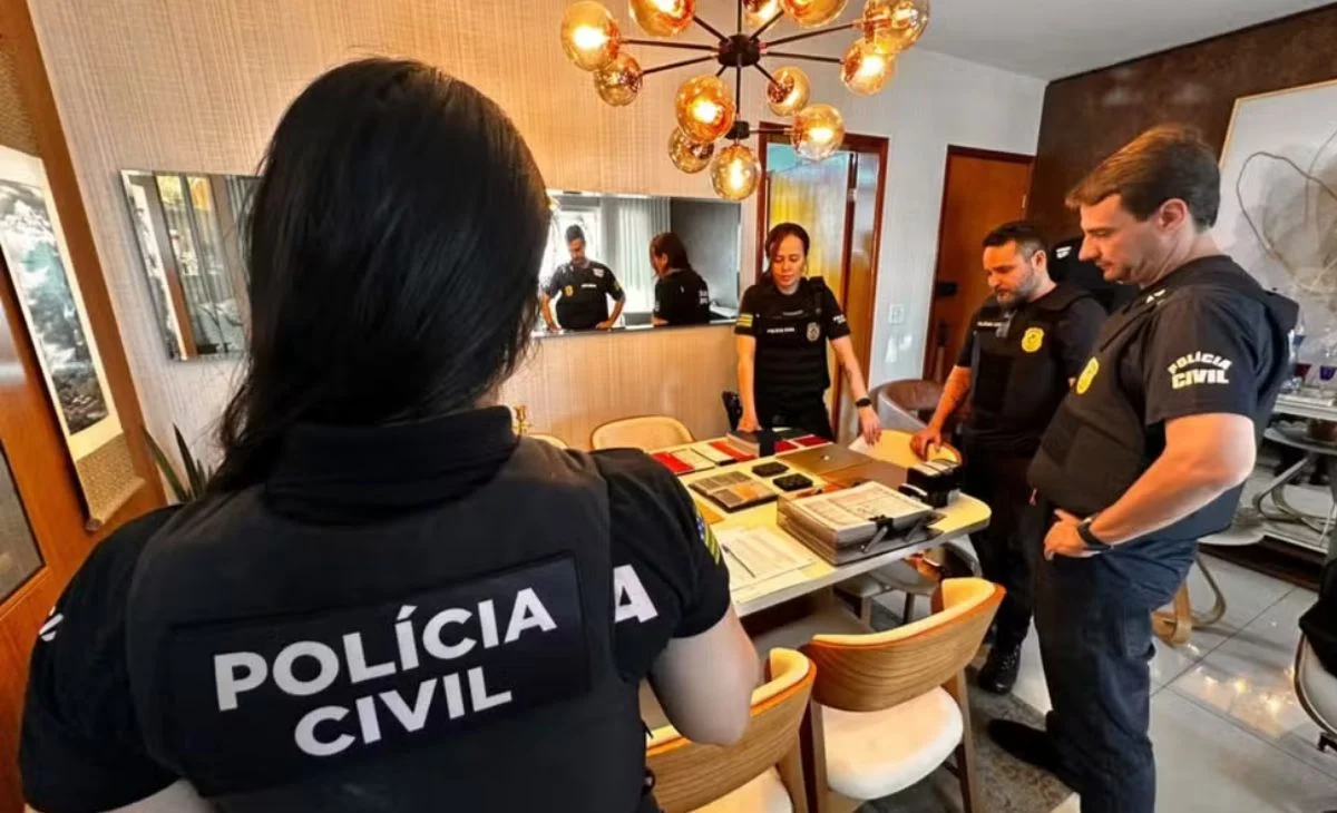 Dono de imobiliária preso em Goiás por desvio de R$ 1,1 milhão, retenção de aluguéis e cobrança de garantias inexistentes em esquema descoberto pela polícia